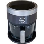 Unold 58695 Glas Heißluftfritteuse mit Digitalem LED-Touchscreen und 10 Automatikprogramme für, Grillen, Garen, Braten, Dörren, Backen, Warmhalten, Erhitzen, Auftauen oder Rösten - ganz ohne Öl