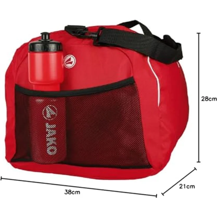 JAKO Unisex Sporttasche Classico, geräumige Reisetasche in Schwarz – Bild 6