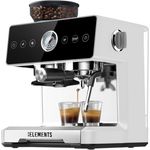 KB Elements Espressomaschine mit mahlwerk, 20 bar, 150 Watt, Dual-Boiler-Heizsystem, weiß