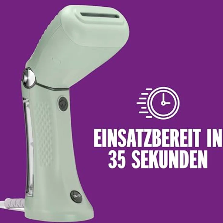 Conair GSC24E TravelSteam Power Dampfbürste, tragbarer Dampfglätter mit Dual-Voltage, kompakt und schnell einsatzbereit – Bild 4