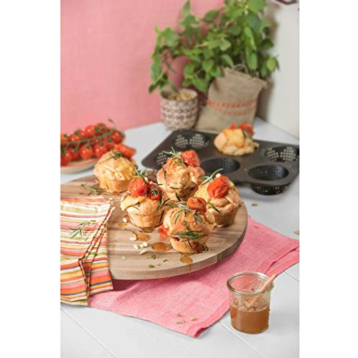 Kaiser Inspiration Brötchenbackform perforiert 28 x 19 cm für 6 Brötchen antihaftbeschichtet sauerteigbeständig – Bild 3