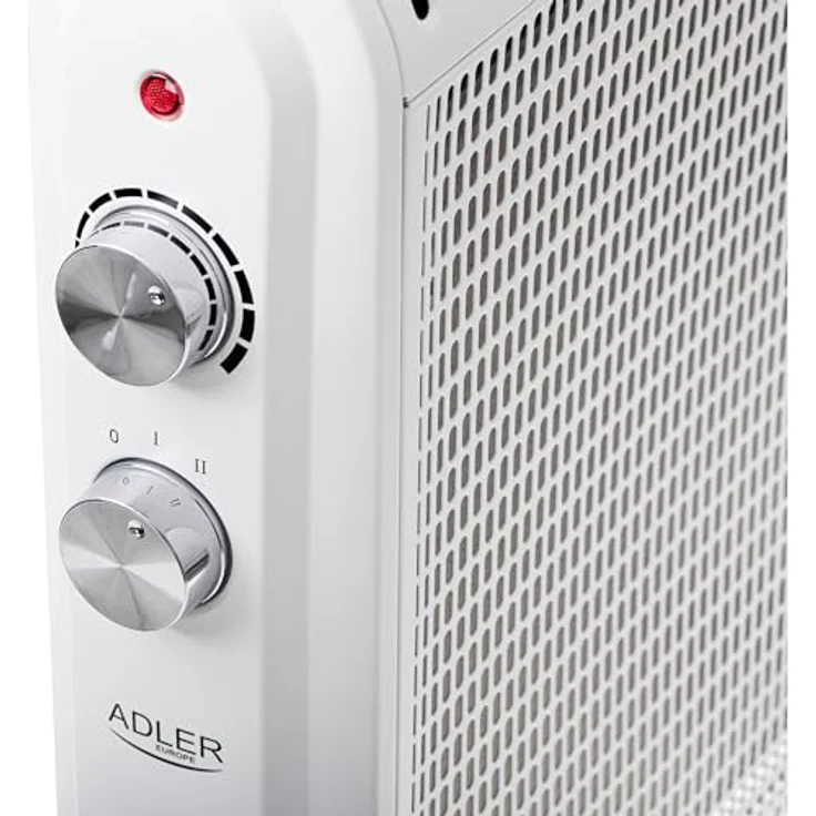 Adler Elektrische Heizung 2000W mit Rädern und Griff, Weiss – Bild 3