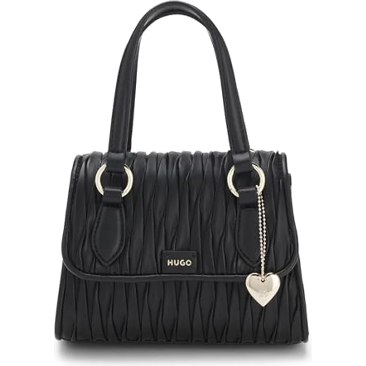 Hugo Clioh Mini Bag, schwarze Handtasche aus 100% Polyester, 14 cm x 5 cm x 8.5 cm – Bild 1