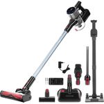 Genius Bodenstaubsauger Genius Invictus X9 Facelift Akku Handstaubsauger 18 tlg, 450 W, beutellos, kraftvoller Staubsauger mit 20 % mehr Power, 55 Minuten Akkulaufzeit - blau