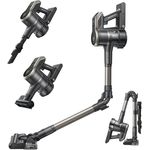 MOVA S2 Stielsauger, Akkubetrieb mit 460 Watt, 25.000 Pa Saugkraft, 60 Minuten Akkulaufzeit, 5-stufiges Filtersystem und integriertes LED-Display