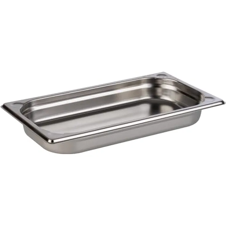 APS APS 81301 GN 1/3 Edelstahl Behälter, 32,5 x 17,6 cm, 40 mm Tiefe, 1,5 Liter Kapazität
