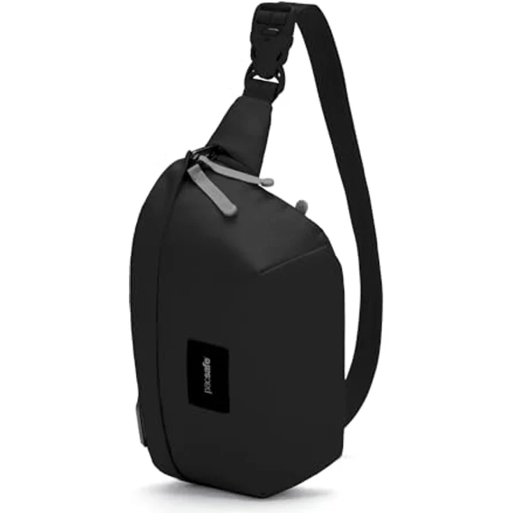 "Pacsafe Umhängetasche Go, RFID-Blocker, Schlitz- und Schnittschutz, Jet Black" – Bild 3