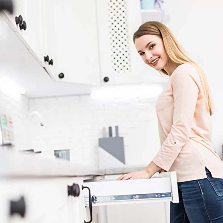 Relaxdays 10023244 Besteckkasten, Weiß – Bild 5