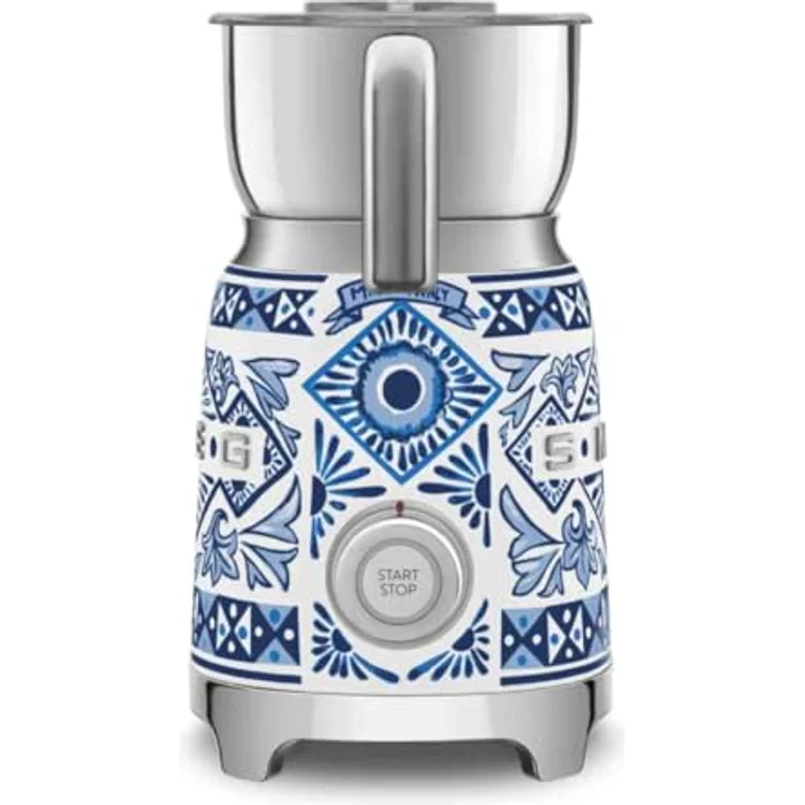 Smeg Milchaufschäumer MFF01DGBEU Dolce&Gabana, elegantes Design, blauer Farbton – Bild 2