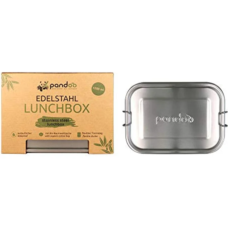 pandoo Edelstahl Lunchbox 1200 ml – Bild 2