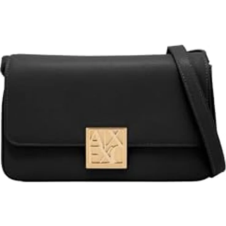 Armani Exchange Amy Umhängetasche 21 cm, schwarz, 100% Polyurethan