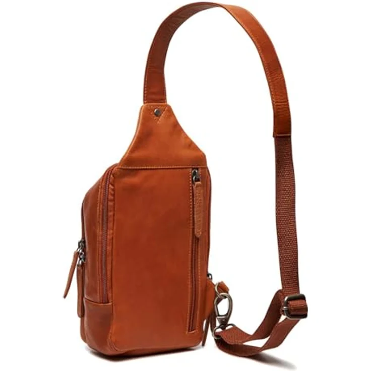 The Chesterfield Brand Bodybag Riga 0284, Handtasche aus gewachstem Rindleder im urbanen Vintage-Look, Braun – Bild 2