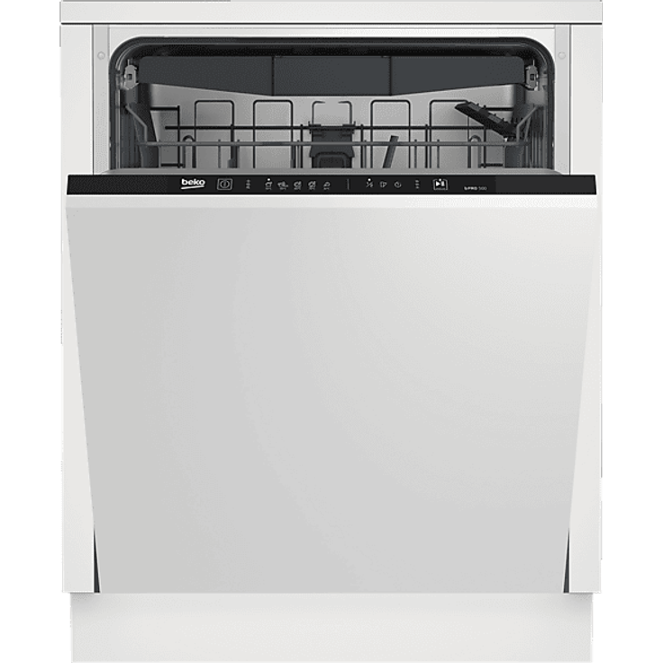 BEKO BDIN16450 Geschirrspüler, vollintegrierbar, 15 Maßgedecke, 42 dB(A), B, Turbo-Trocknung, Flexible Besteckschublade