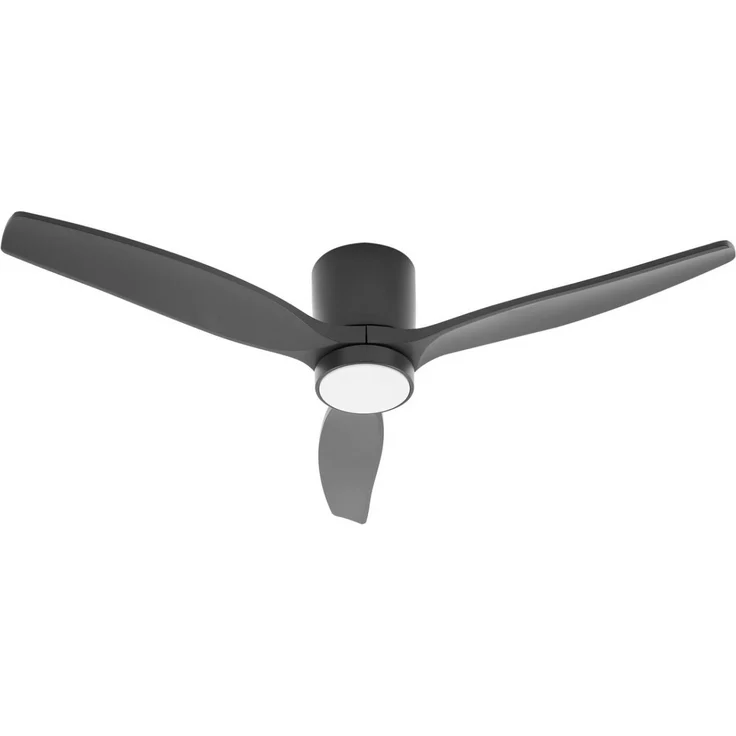 Lucande Sorin 10034322, LED Deckenventilator mit Leselampe, schwarz, 1-flammig, CCT-Funktion, 6 Geschwindigkeitsstufen, inkl. Fernbedienung