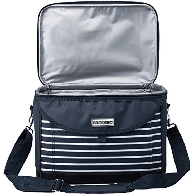 Anndora Kühltasche 22 Liter - blau weiß – Bild 4