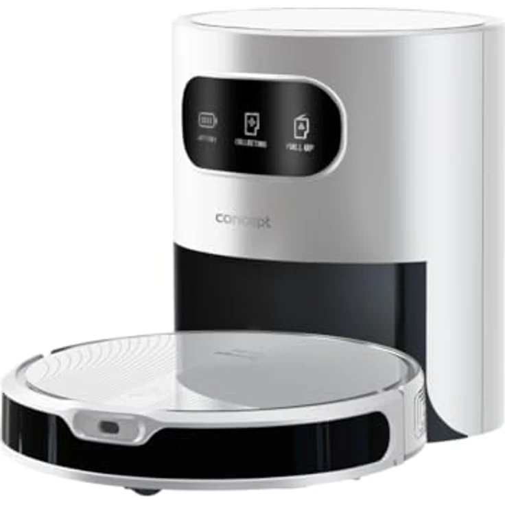 Concept VR3350, Saugroboter mit Wischfunktion 2in1 Perfect CLEAN Laser, ultra schlank 7,6 cm, automatische Staubaustragung – Bild 5