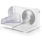 GOURMETMAXX Allesschneider 150W, weiß, kompakt 12.2x24.1x37 cm aus Kunststoff