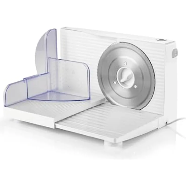 GOURMETMAXX Allesschneider 150W, weiß, kompakt 12.2x24.1x37 cm aus Kunststoff