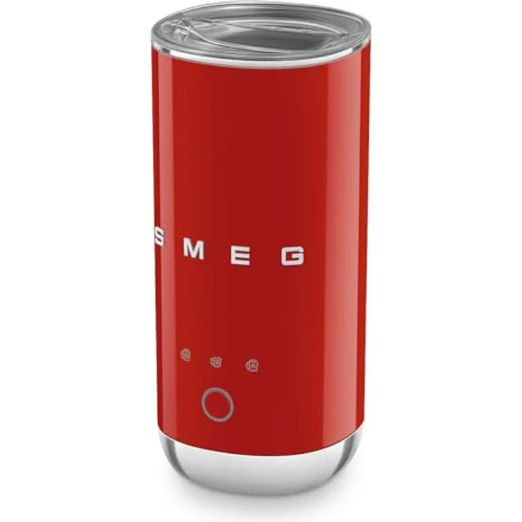 Smeg MFF02RDEU Milchaufschäumer, 50er Jahre Design mit keramisch beschichtetem Innenraum, für heiße und kalte Milchvarianten – Bild 3