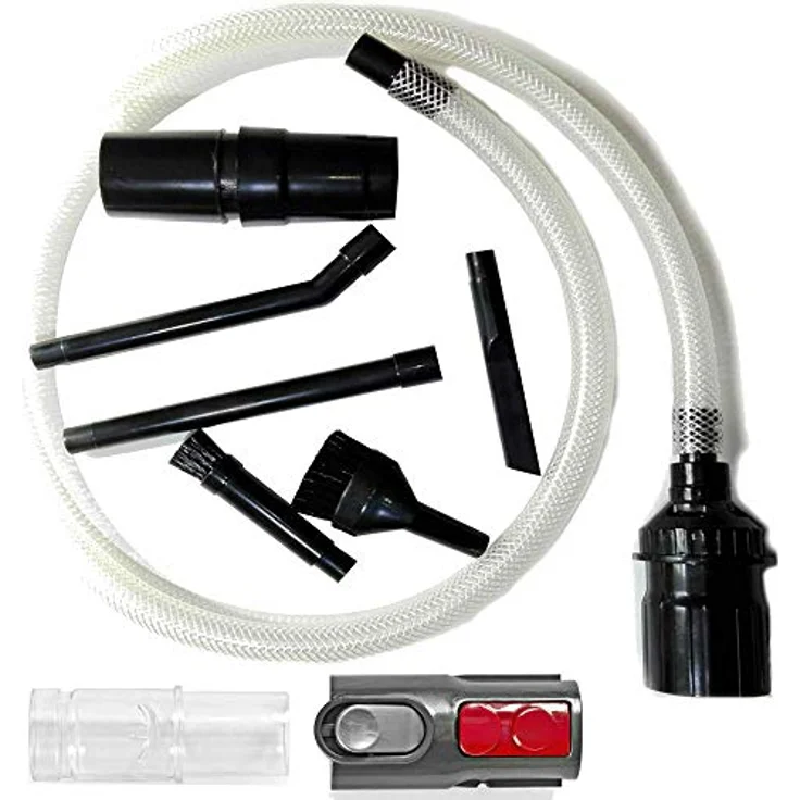 Maxorado Mini Düsen Set für Staubsauger, 90 cm Schlauch mit 5 Düsen und Adapter, kompatibel mit Dyson V6/V7/V8/V10/DC34/DC35/DC59/DC62/DC26/DC29/DC31/DC36 und mehr – Bild 1
