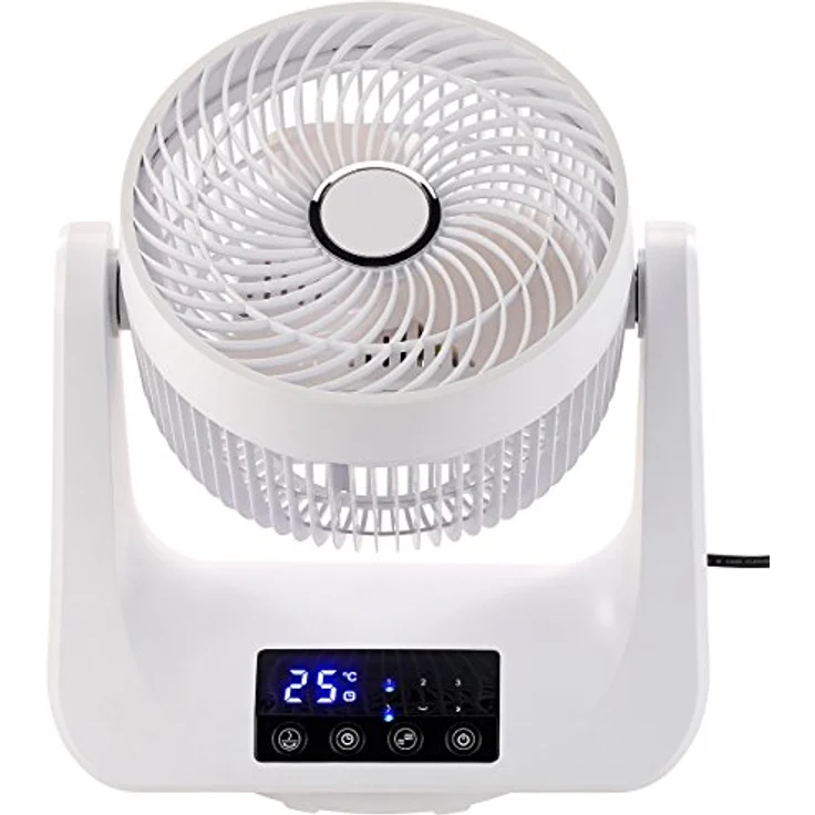 Sichler Haushaltsgeräte Raumlüfter: Digitaler 3D-Robo-Raumventilator & Luftzirkulator, 45 Watt, Ø 21 cm (Ventilator 3D, Ventilator Fernbedienung, Klimageräte und Ventilatoren) – Bild 5