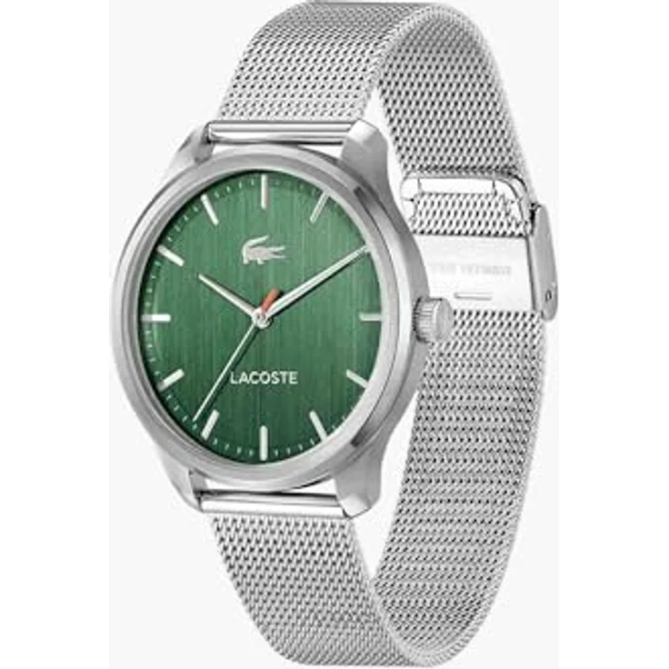 LACOSTE Klassische Uhr 2011374, Armbanduhr mit Edelstahlgehäuse, Schwarz – Bild 2