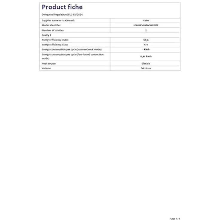 Haier I-TOUCH STEAM Serie 6 HWO45NM6OXB2DE Einbau-Kompakt-Dampfgarer 45 cm Höhe/Volumen 34 l/TFT-Touch Bedienung/5 Programme inkl. Grill/Timer/Kindersicherung – Bild 5