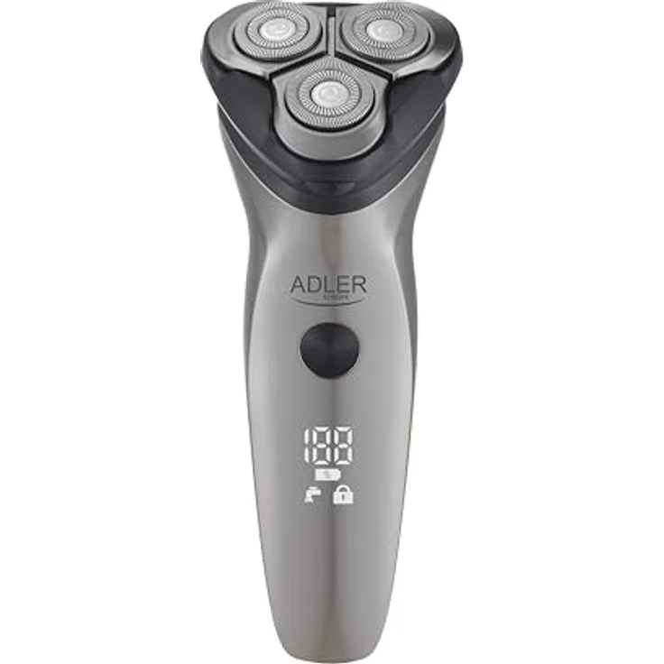 Adler Gesichtshaarrasierer AD 2945 Elektrischer Rasierer mit Bartschneider, LED, USB, IPX7 – Bild 2