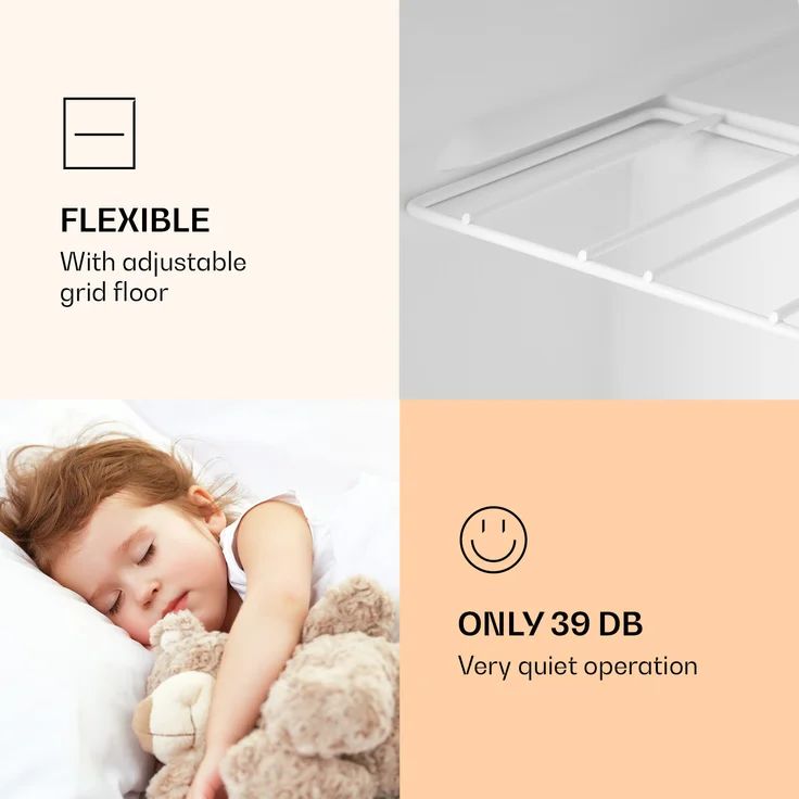 Snoopy Eco Mini-Kühlschrank mit Gefrierfach, schwarz – Bild 5