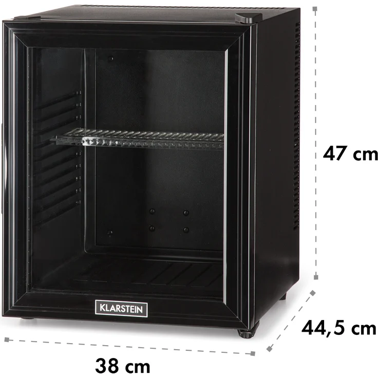 Brooklyn 24L Minikühlschrank A LED Kunststoff-Einsatz Glastür schwarz Schwarz, 32 Ltr – Bild 8