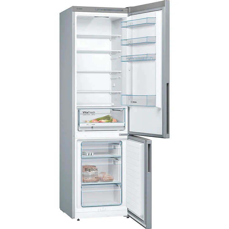 Bosch KGV39VLEA Kühl-Gefrierkombination, freistehend, edelstahl, LED, Schnellgefrieren, Breite 60 cm, Energieklasse E – Bild 3
