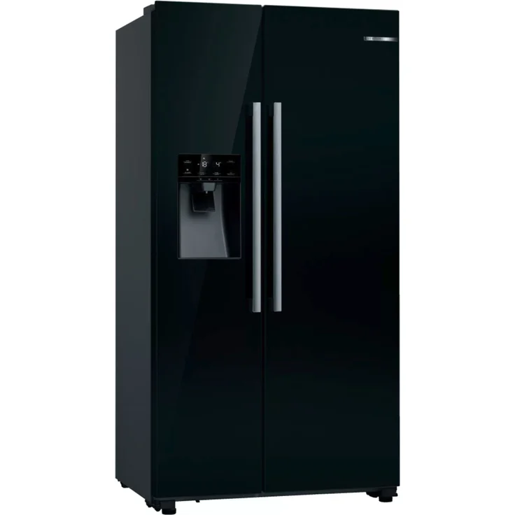 Bosch Serie 6 KAD93VBFP Side-by-Side-Kühlschrank, freistehend, schwarz, NoFrost, Schnellkühlen und -gefrieren, Wasser- und Eiswürfelspender, Festwasseranschluss, Breite 91 cm – Bild 11