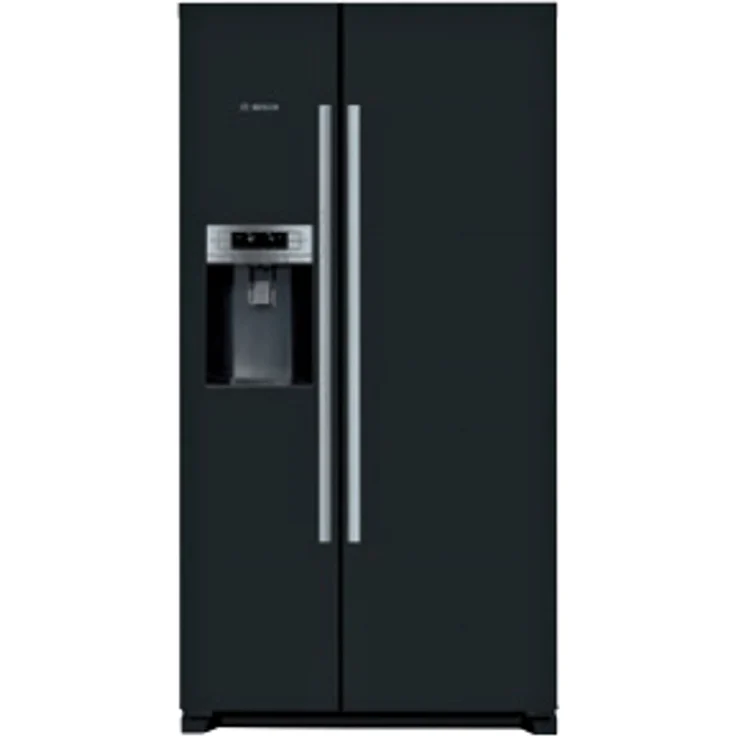 Bosch Serie 6 KAD93VBFP Side-by-Side-Kühlschrank, freistehend, schwarz, NoFrost, Schnellkühlen und -gefrieren, Wasser- und Eiswürfelspender, Festwasseranschluss, Breite 91 cm – Bild 10