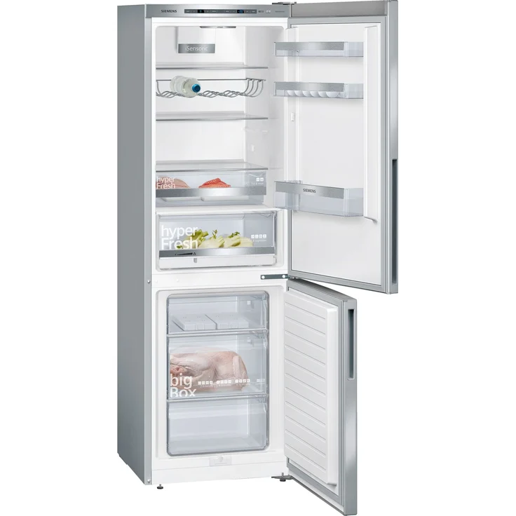 Siemens KG36EALCA Kühl-Gefrierkombination, freistehend, silber, LowFrost, 0-Grad-Zone, LED, Schnellgefrieren, Breite 60 cm – Bild 2