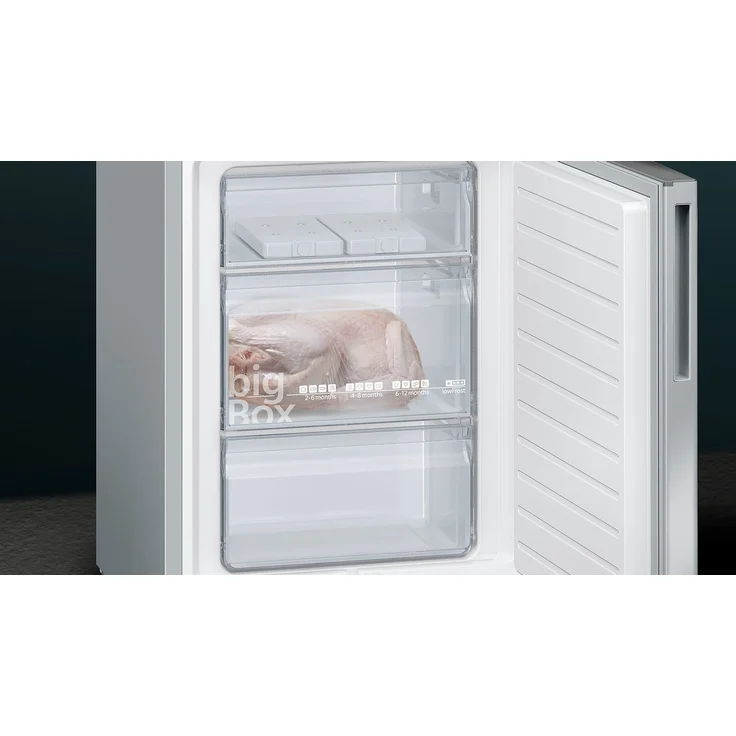 Siemens KG36EALCA Kühl-Gefrierkombination, freistehend, silber, LowFrost, 0-Grad-Zone, LED, Schnellgefrieren, Breite 60 cm – Bild 9