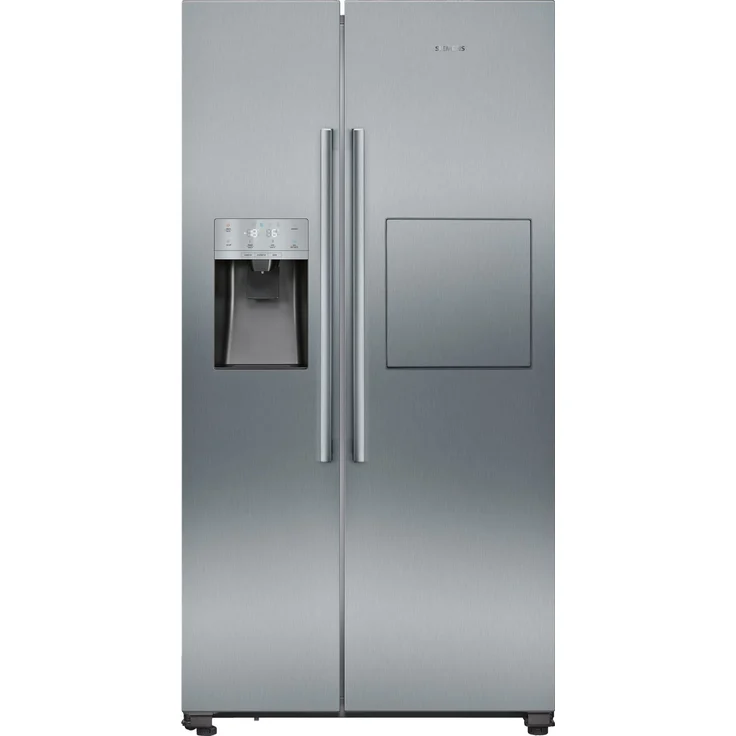 Siemens KA93GAIEP Side-by-Side-Kühlschrank, freistehend, silber, NoFrost, Schnellkühlen, Schnellgefrieren, Wasser- und Eiswürfelspender, Festwasseranschluss, Breite 90.8 cm – Bild 9