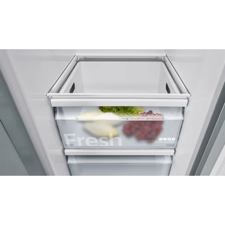 Siemens KA93GAIEP Side-by-Side-Kühlschrank, freistehend, silber, NoFrost, Schnellkühlen, Schnellgefrieren, Wasser- und Eiswürfelspender, Festwasseranschluss, Breite 90.8 cm – Bild 14