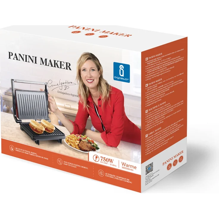 Aigostar Panini Maker 700W – Bild 1