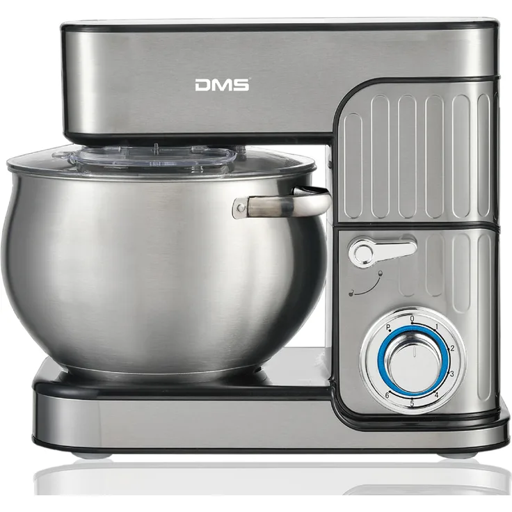 DMS Küchenmaschine Knetmaschine Rührmaschine 2350W, 8,5 L Edelstahlschüsel, aus Edelstahl, silber