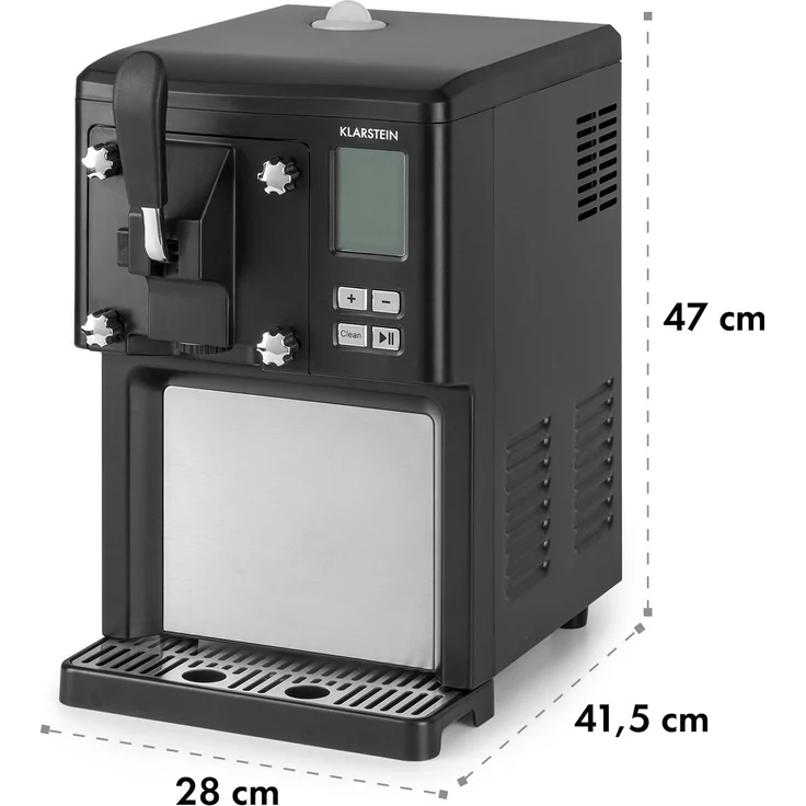 Klarstein Sweet Sundae Eiscrememaschine Kompressor, 200W, 1,5l Fassungsvermögen, Edelstahl schwarz – Bild 10