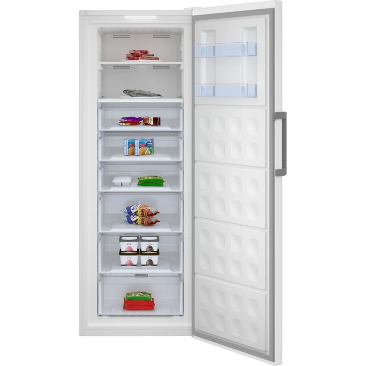 Beko RFNE448E45W Gefrierschrank, freistehend, weiß, NoFrost, Schnellgefrieren, Breite 70 cm, Energieklasse D – Bild 8