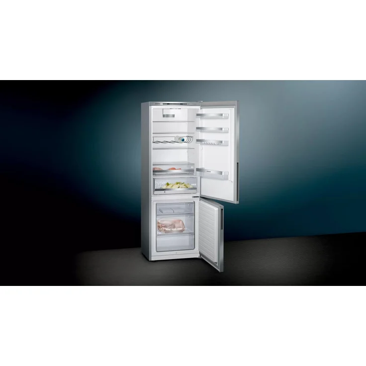 Siemens KG49EAICA Kühl-Gefrierkombination, freistehend, silber, SuperKühlen, SuperGefrieren, 0-Grad-Zone, Urlaubsschaltung, Breite 70 cm – Bild 14