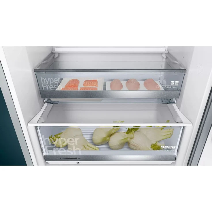 Siemens KG49EAICA Kühl-Gefrierkombination, freistehend, silber, SuperKühlen, SuperGefrieren, 0-Grad-Zone, Urlaubsschaltung, Breite 70 cm – Bild 11