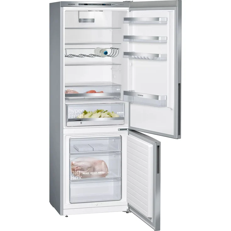 Siemens KG49EAICA Kühl-Gefrierkombination, freistehend, silber, SuperKühlen, SuperGefrieren, 0-Grad-Zone, Urlaubsschaltung, Breite 70 cm – Bild 13