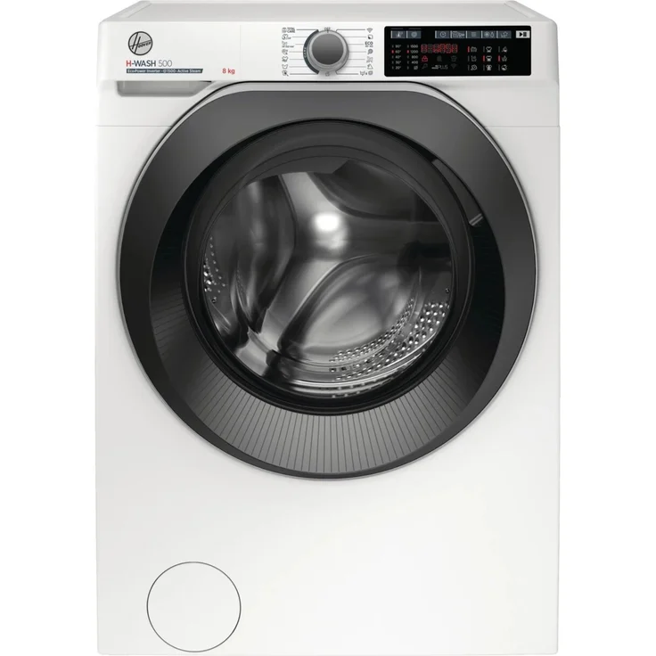 Hoover HWQ 58AMBS-1-5, Frontlader-Waschmaschine, A, Fassungsvermögen 8 kg, Standgerät, Breite 65 cm, Digital-Display, Restzeitanzeige – Bild 2