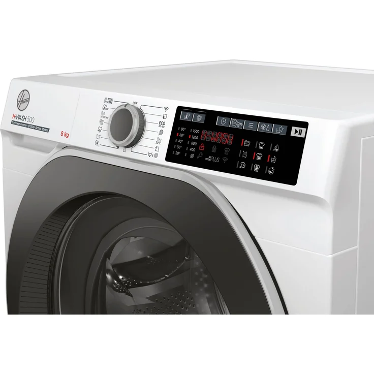 Hoover HWQ 58AMBS-1-5, Frontlader-Waschmaschine, A, Fassungsvermögen 8 kg, Standgerät, Breite 65 cm, Digital-Display, Restzeitanzeige – Bild 5
