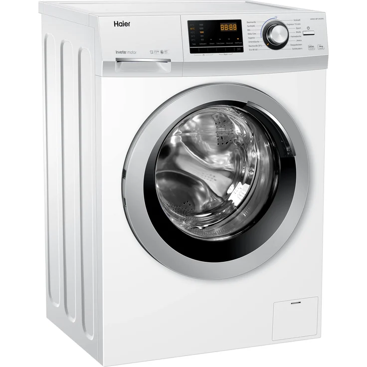 Haier HW90-BP14636N, Frontlader-Waschmaschine, A, Fassungsvermögen 9 kg, Standgerät, Breite 59,5 cm, Kindersicherung, Digital-Display – Bild 7