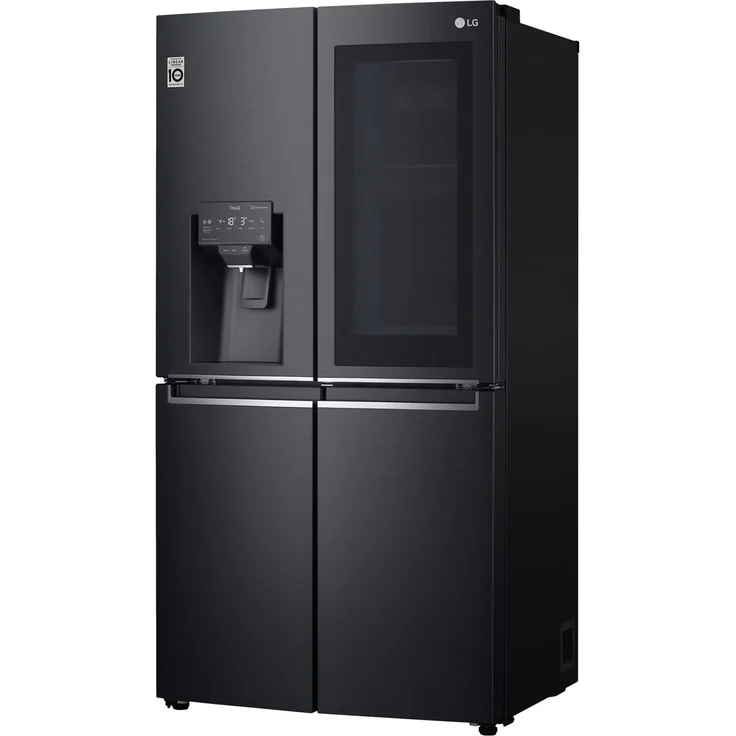 LG GMX945MC9F Side-by-Side-Kühlschrank, freistehend, schwarz, Total NoFrost, Wasser- und Eiswürfelspender, Festwasseranschluss, Door-in-Door, Schnellgefrieren, LED, Breite 91.2 cm – Bild 8