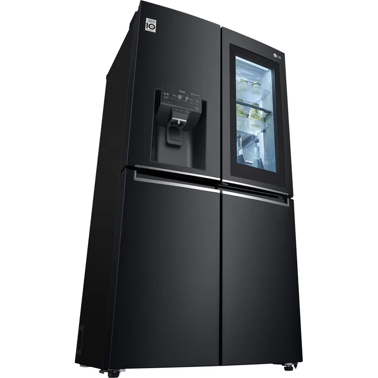 LG GMX945MC9F Side-by-Side-Kühlschrank, freistehend, schwarz, Total NoFrost, Wasser- und Eiswürfelspender, Festwasseranschluss, Door-in-Door, Schnellgefrieren, LED, Breite 91.2 cm – Bild 6