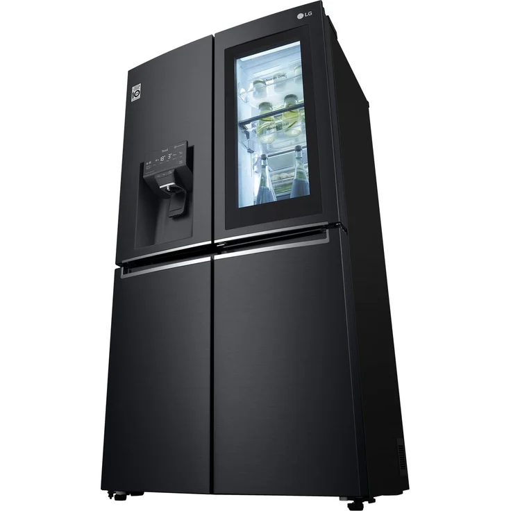 LG GMX945MC9F Side-by-Side-Kühlschrank, freistehend, schwarz, Total NoFrost, Wasser- und Eiswürfelspender, Festwasseranschluss, Door-in-Door, Schnellgefrieren, LED, Breite 91.2 cm – Bild 10